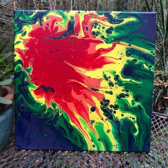 Original abstract painting one of a kind art - Picture 1 of 5